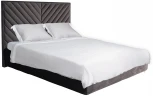 Кровать Garda Decor MILANO BASIC2К-160M-Riv96 (Темно-серый)