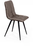 Стул UNO, бархат пепельно-бежевый 25 / чёрный конус Top Concept UNO 74695