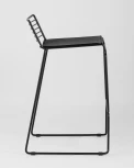 Стул полубарный Stool Group Danny черный с черной подушкой УТ000004224