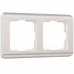 Рамка на 2 поста Stream (перламутровый) Werkel W0022113 (a051262)