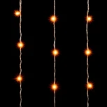 Гирлянда Занавес Облегченный 3 x 2 м Желтый 220В, 600 LED, Провод Прозрачный ПВХ, IP20