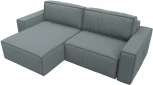 Диван угловой Прага классик левый угол (Серый/Рогожка) Лига Диванов арт.124835L