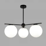 Потолочная люстра на штанге Eurosvet Marbella 60147/3 черный (220V, шар)