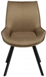Стул Soft светло-коричневый с чёрным, рогожка Bradex Home RF 0411