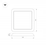 Встраиваемый точечный светильник Arlight 034470 (LED, 220V, IP44)