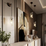 Подвесной светильник Odeon Light Fusilli 5439/1 (2 в 1 подвес-бра) черный/золото/металл/стекло E14 1*40W (220V, на проводе)