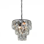 Подвесная люстра Vitaluce V5262-1/6+1 (220V, хрусталь, на цепи, круглые)
