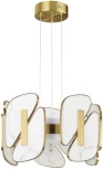 Подвесной светильник Odeon Light Chiara 6638/45L L-VISION металл/золотой/искусственный мрамор/акрил IP20 LED 45W 3000K 220V (на тросе)