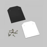 Торцевая заглушка комплект для профиля IL.0050.3400 (S25) Imex Smart Line IL.0050.3405-BK_WH