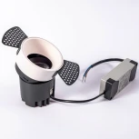 Точечный встраиваемый светодиодный светильник, круглая рамка, белый отражатель Fiberli 302T75 12130203