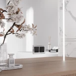 Выключатель двухклавишный проходной (черный акрил) Werkel W1122048 (a064039)