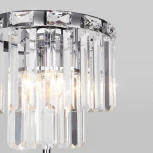 Торшер Elegante 01137/3 хром Eurosvet (220V, хрусталь, круглые)