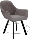 Стул 240 поворотный, Z48 капучино, ножки черные Dikline 00-00062354