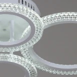 Потолочная люстра светодиодная на штанге с пультом Reluce 08488-0.3-2+2C WH кольцо