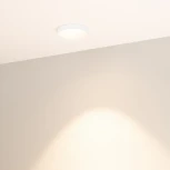 Светильник встраиваемый LED MS-VOLCANO-BUILT-R65-6W Warm3000 (WH, 38 deg, 230V) (Arlight, IP20 Металл) 033662