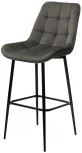Барный стул ХОФМАН, цвет H-18 Графитовый, велюр / черный каркас M-City 688M05053