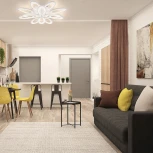 Потолочная люстра светодиодная Escada Ecla 10242/12LED 155Вт, 11260Лм, ночник,  металл/акрил, белый