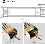 Блок питания для светодиодной ленты ST Luce ST022.024.60