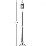 Наземный фонарь Oasis Light 64808S Bl