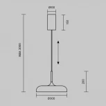 Подвесной светильник Maytoni Gerhard MOD189PL-L30B3K (LED, 220V, круглые)