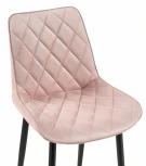 Стул Woodville на металлокаркасе Баодин К розовый / черный 502110