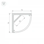 Профиль ARH-KANT-H16-2000 ANOD (Алюминий) 016178 Arlight