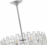 Подвесная люстра хрустальная на штанге Arte Milano Sorrento-4209 374209/6/350/470 CR (220V)