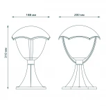 Наземный светильник Gauss Aura GD029 (220V, IP54)