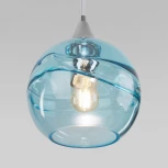Умный подвесной светильник Eurosvet Lotus 50221/1 голубой (220V, на проводе, шар)