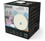 Светильник ночник настольный Gauss NN7026 GTL702 5W 200lm 2700-6000K 5V Li-ion 1200mA голубой диммируемый LED