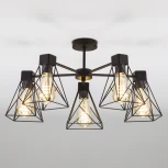 Потолочная люстра Eurosvet Trappola 70107/5 черный (220V)