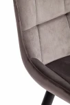 Стул ABRUZZO (mod. 8060) металл/вельвет, 52 х 63 85 см, светло-серый (HLR 24)/черный Tetchair 19232