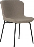 Стул обеденный Dobrin MILO (черные ножки, бежевый букле (UF992-04))