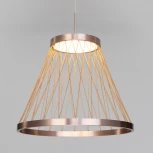 Подвесной светильник Eurosvet Cesta 40016/1 LED коричневый (220V, на проводе, круглые)