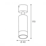 Спот Wolta WSL-MR11/S15BG под лампу MR11 с цоколем GU10 Черный / золотой PETITE