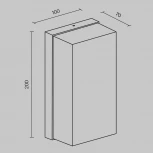 Настенный уличный светильник Maytoni Badd O454WL-L10GF3K (LED, 220V, IP54)