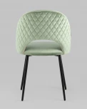 Стул велюр с ромбами фисташковый Stool Group УТ000025811
