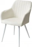Стул M-City BRANDY WZ2042-01 молочный/ белый каркас