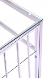 Консольный стол AllConsoles 1124-CS clear серебряный