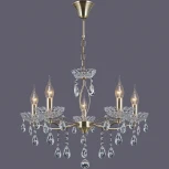 Подвесная люстра ILLUMICO IL0265-5PSQ-39 AB (220V, на цепи, подсвечник, свеча)