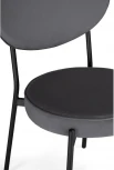 Стул Woodville на металлокаркасе Ройс антрацитовый / черный 528453