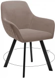 Стул DikLine 248 поворотный, Z48 капучино, ножки черные