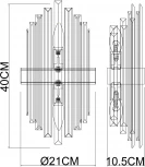 Настенный светильник Arte Lamp Fedelta A1068AP-2PB