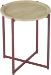 Стол журнальный Калифорния Бьерн дуб санремо/бордовый от фабрики Калифорния
