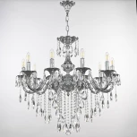 Подвесная люстра Bohemia AL7901 AL79101/10/250 B Ni (220V, подвески, на цепи, подсвечник, свеча)