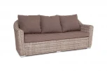 Диван из искусственного ротанга трехместный, цвет серый 4SIS Фабриция YH-C3059W-1 gray