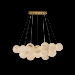 Подвесная люстра Fluorite Unity FL1048-19PO (220V, на проводе, шарики)