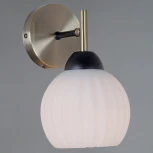 Бра ILLUMICO IL0579-1WSQ-25 BK AB TRENTO (220V)