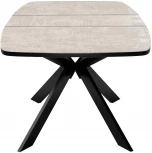 Стол DikLine B140 хромикс белый, опоры черные