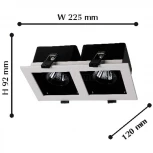 Встраиваемый точечный светильник Favourite Flashled 1988-2C